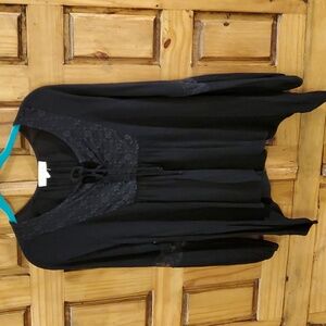 Painted Threads Small Black Blouse